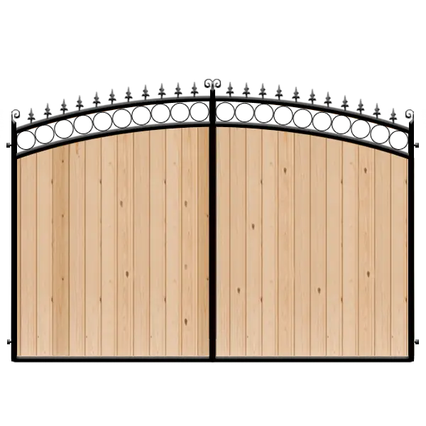 Sturdy Wooden Gate for Home Entrance
