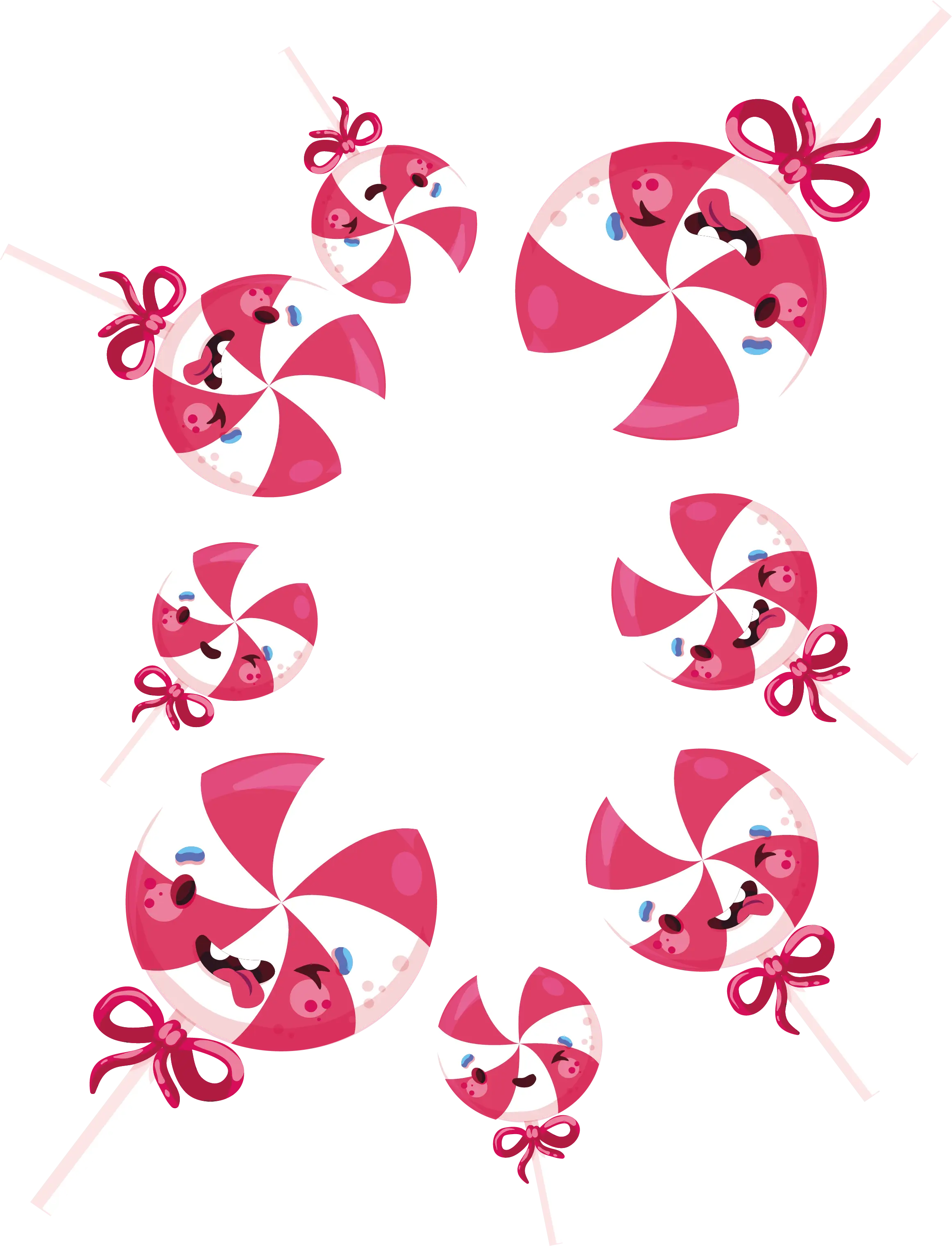 Cute Pink Lollipops
