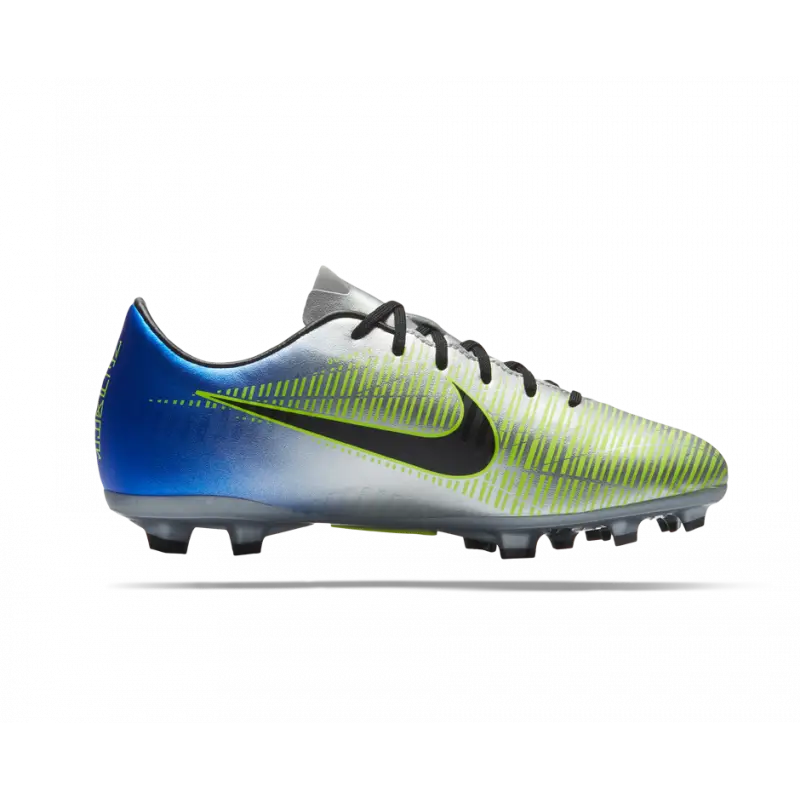 Nike Soccer Cleats in Green and Blue Gradient