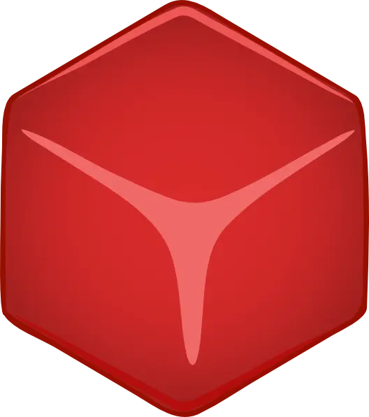 Red Geometric Abstract Symbol