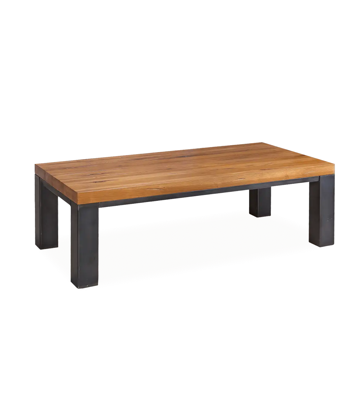 Modern Wooden Table with Metal Legs