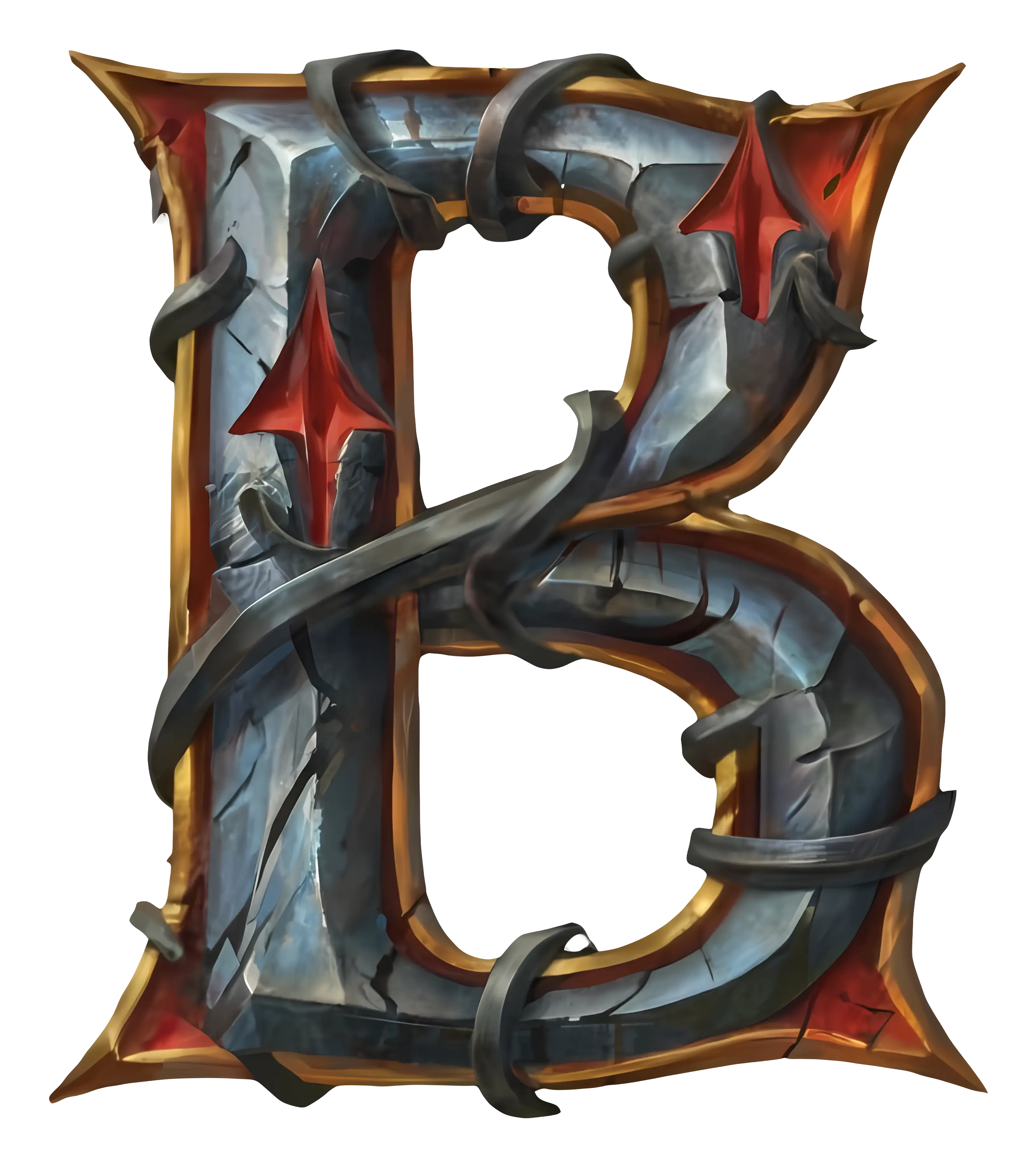 Decorative Metal Letter B