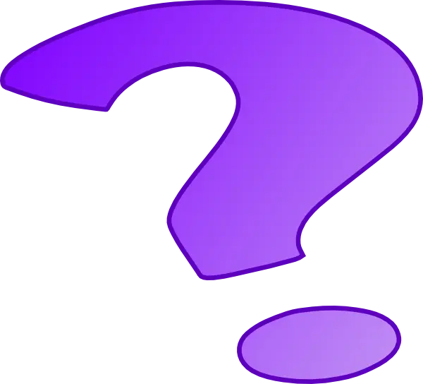 Large Purple Question Mark Icon