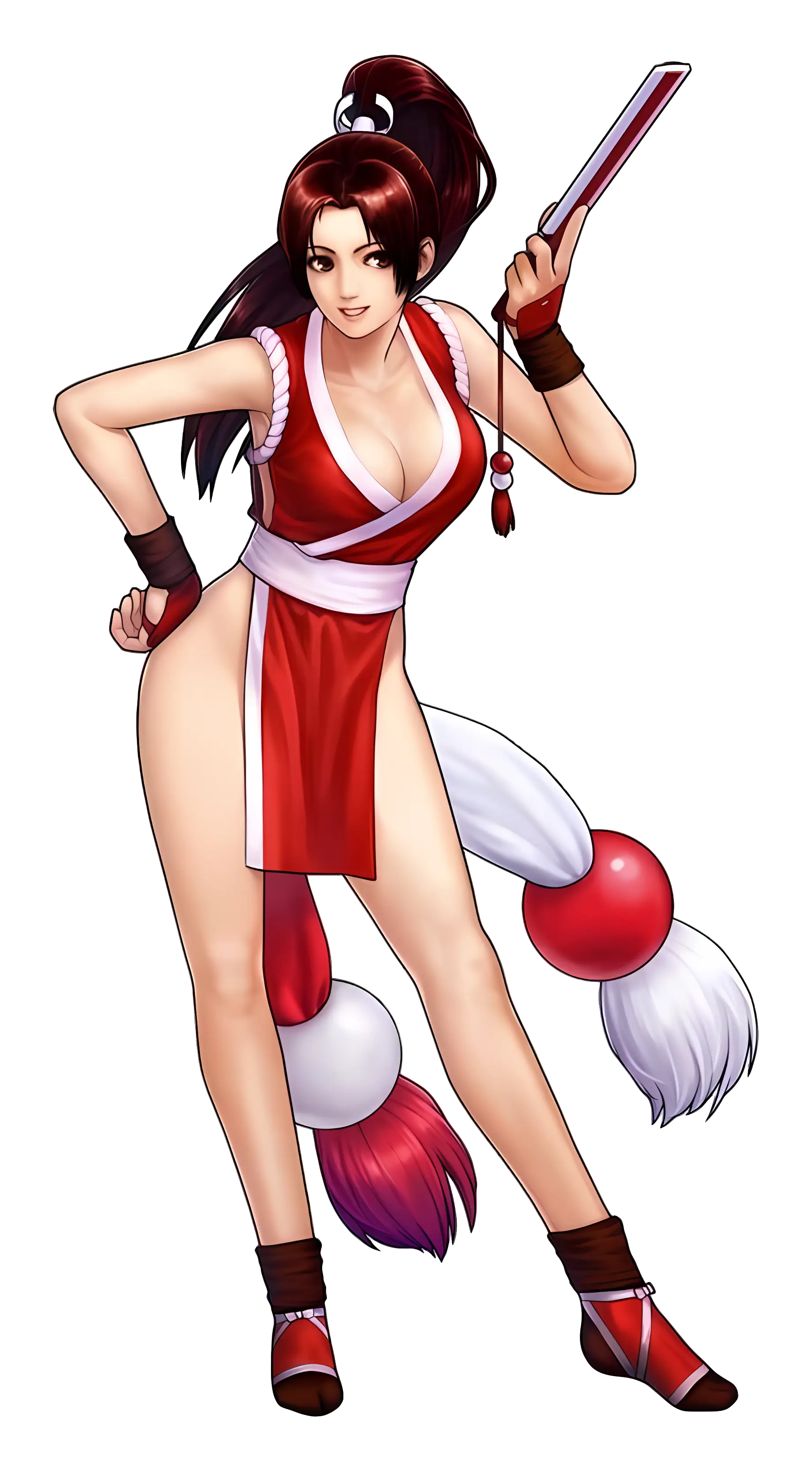 Anime Fighter in Red Outfit