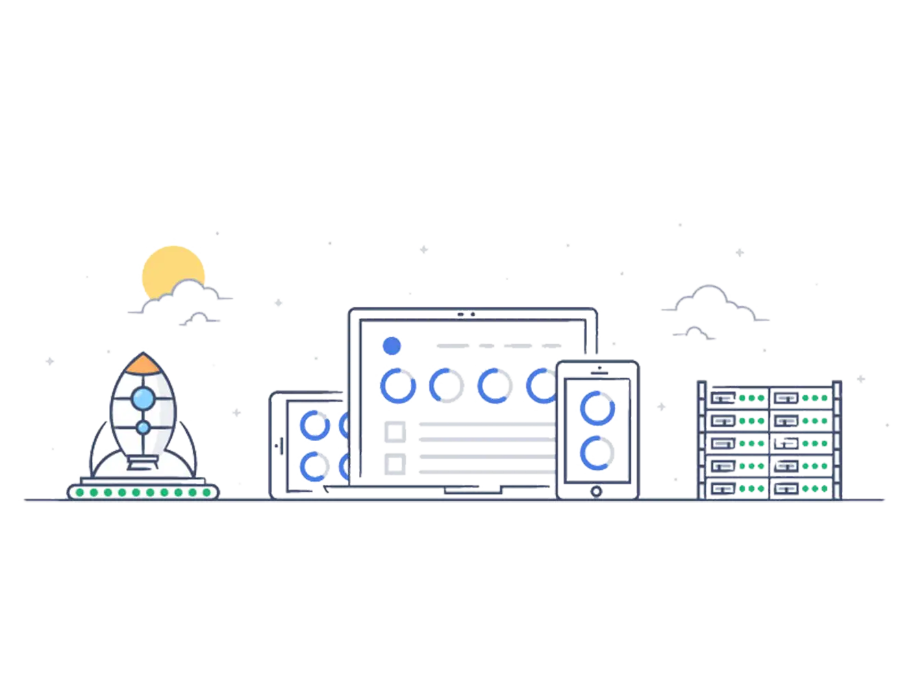 Rocket and Devices with Server