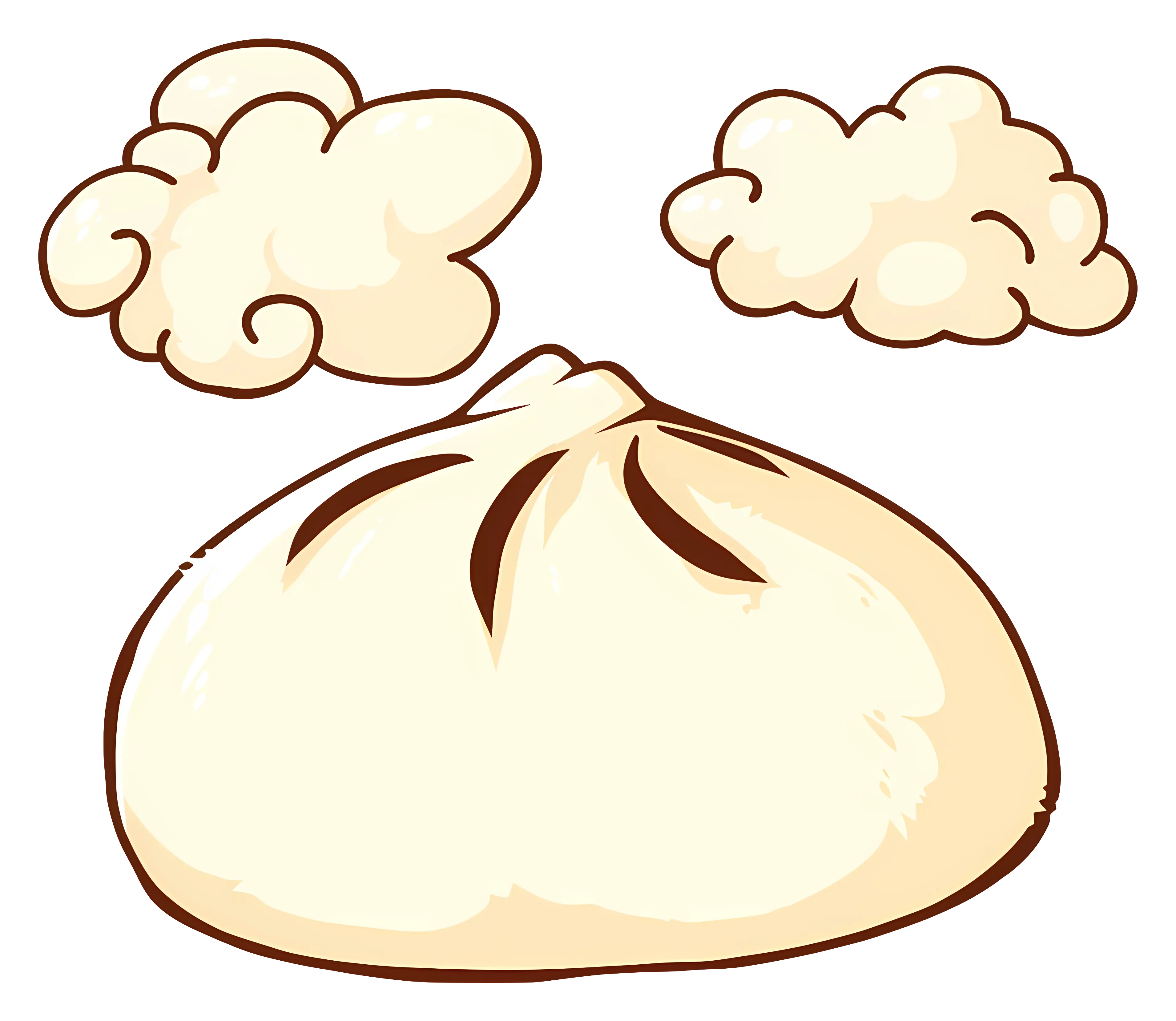 Steamed Bun with Rising Steam