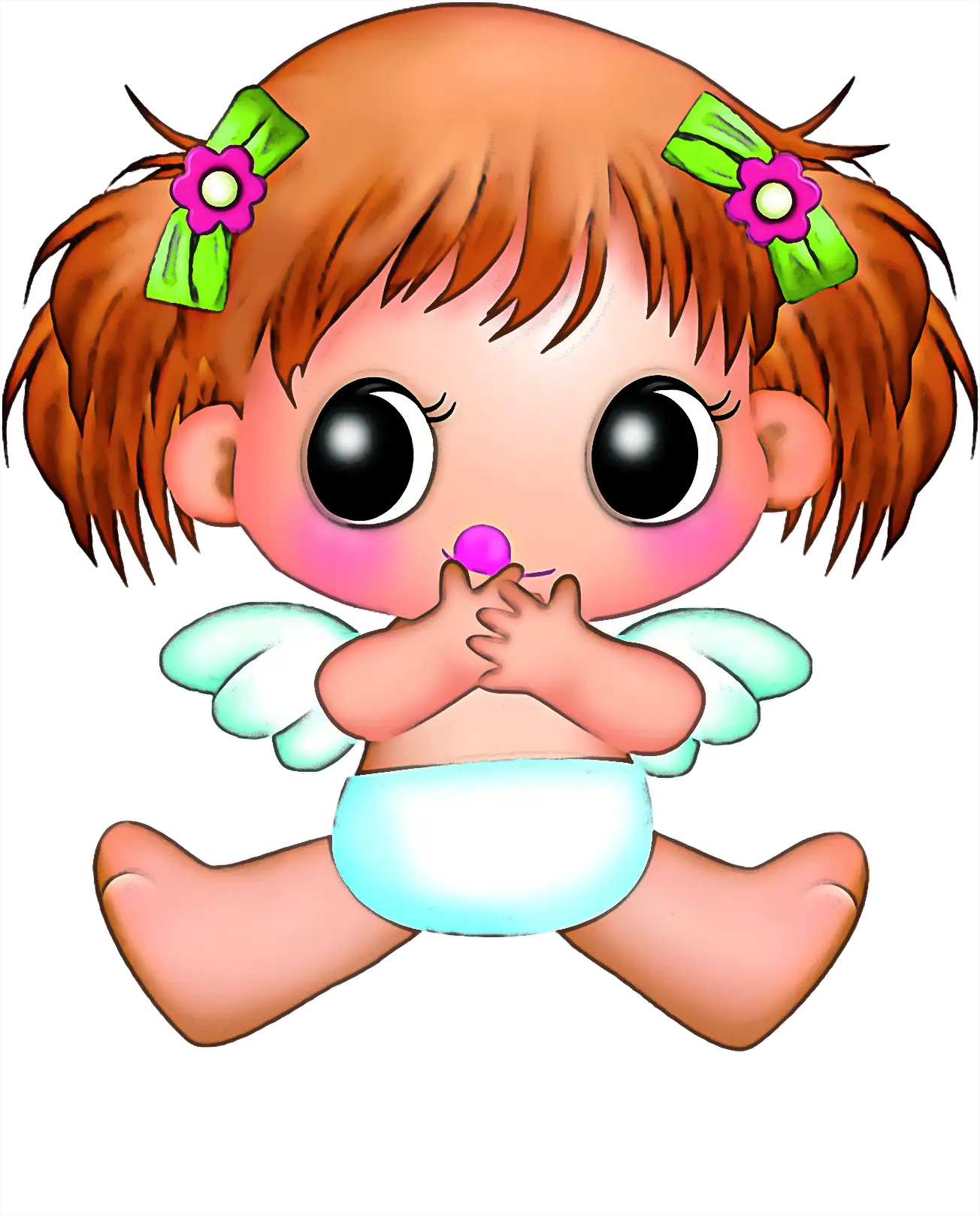 Cute Baby Angel with Wings