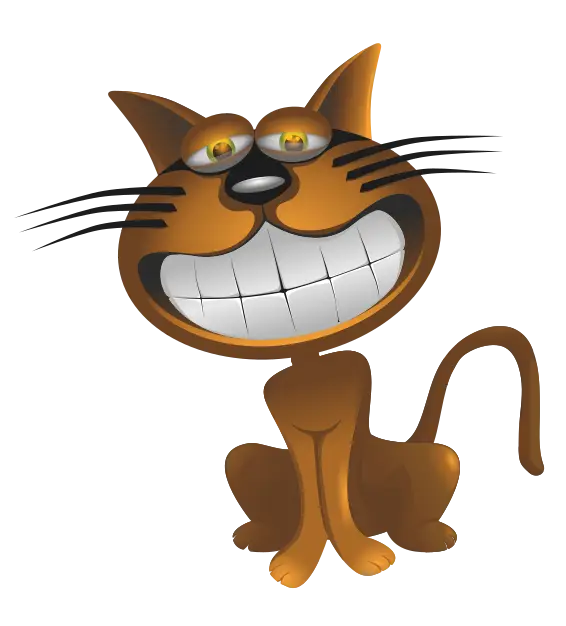 Smiling Cartoon Cat