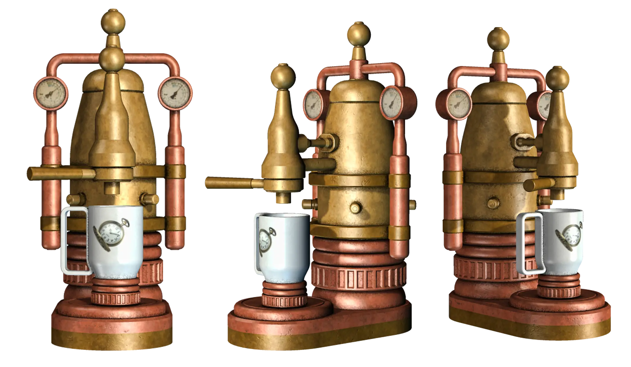 Vintage Steampunk Coffee Machine