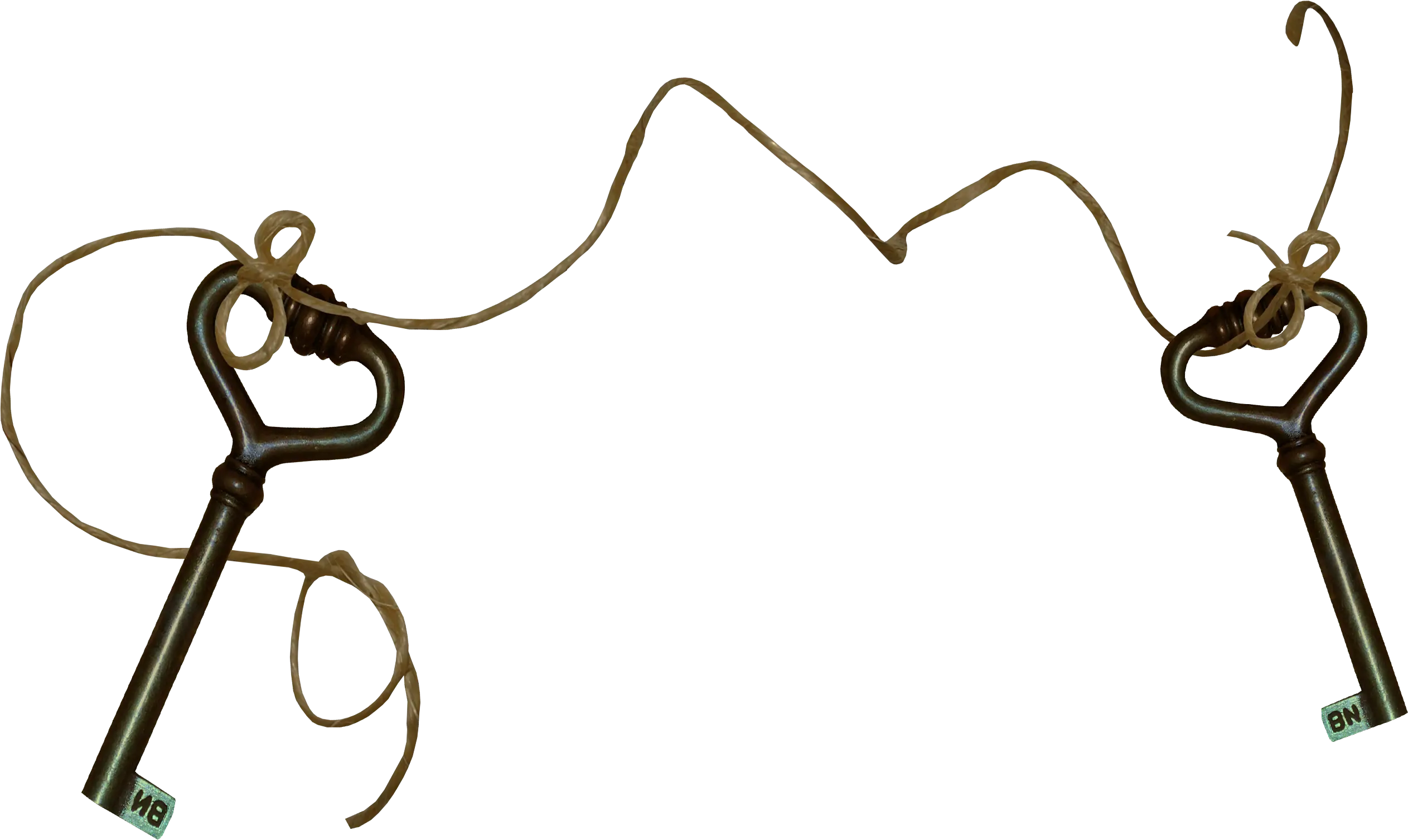 Vintage Keys on a String