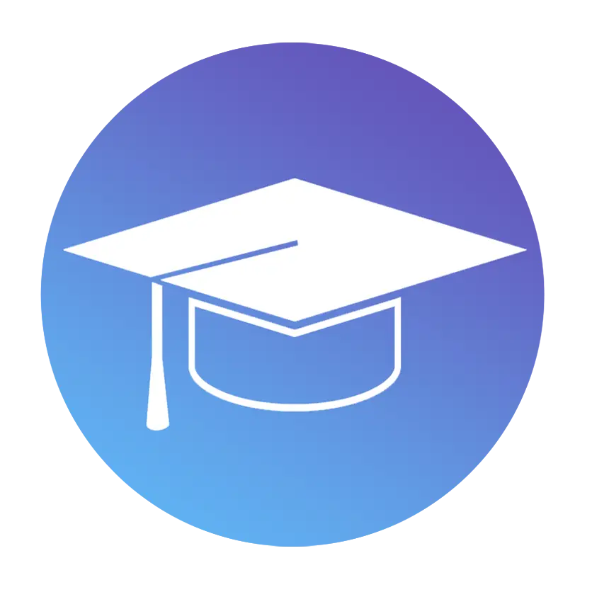 Graduation Cap Icon Representing Education