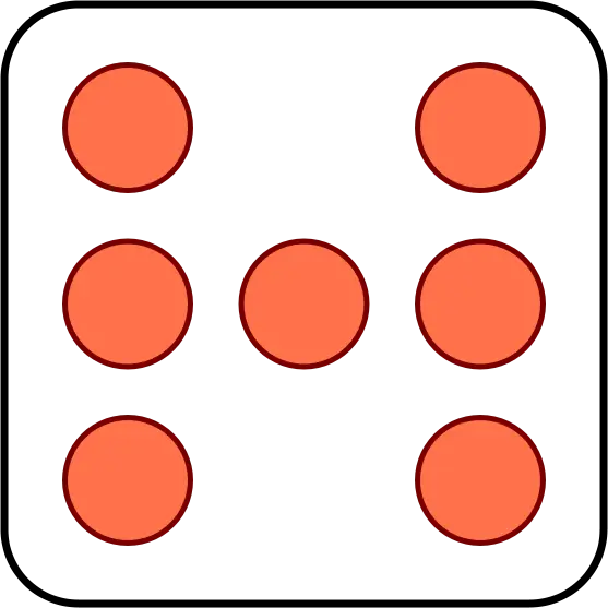 Dice with Seven Dots