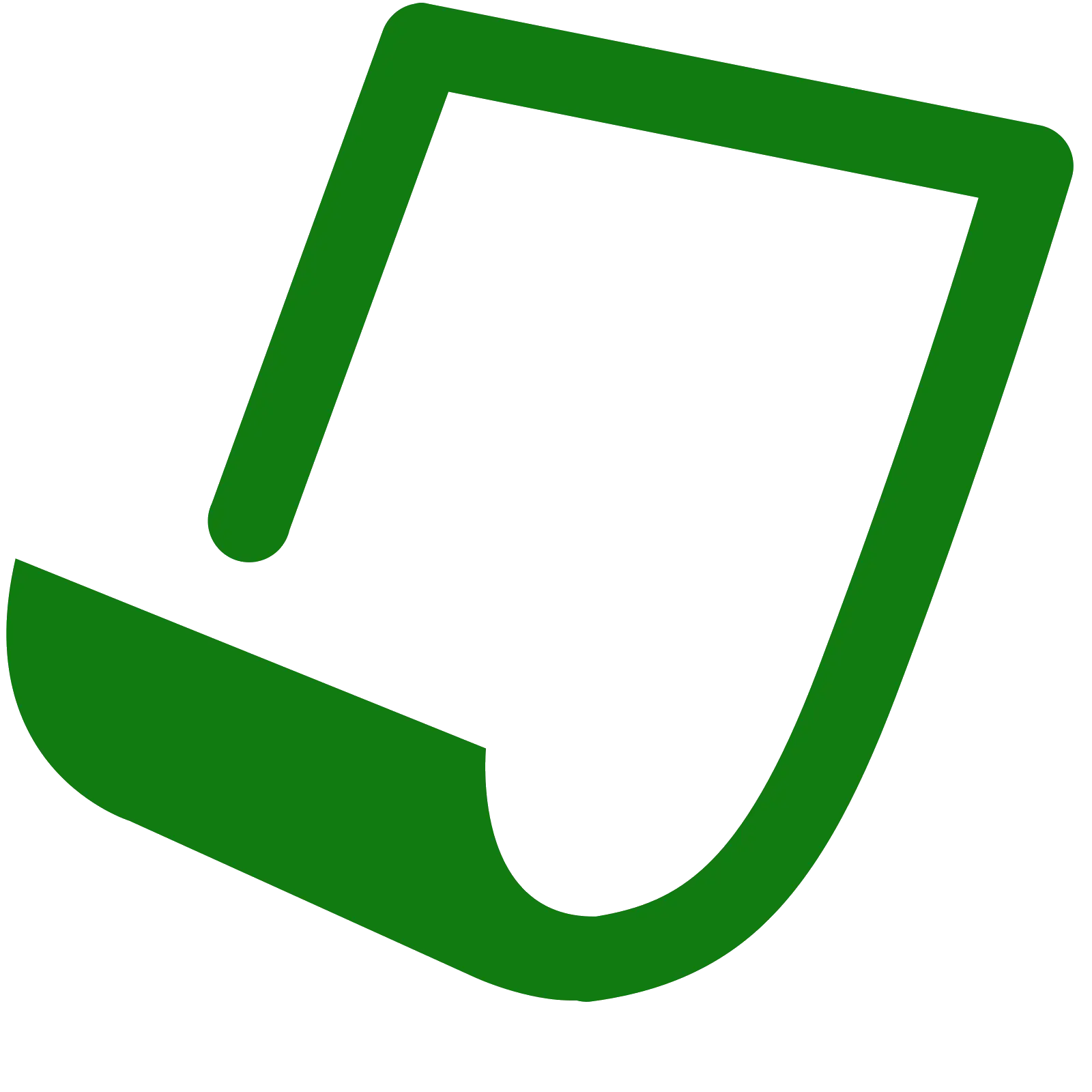 Minimalistic Green Paper Logo Design