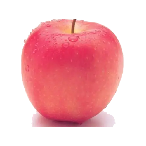 Pink Apple with Water Droplets