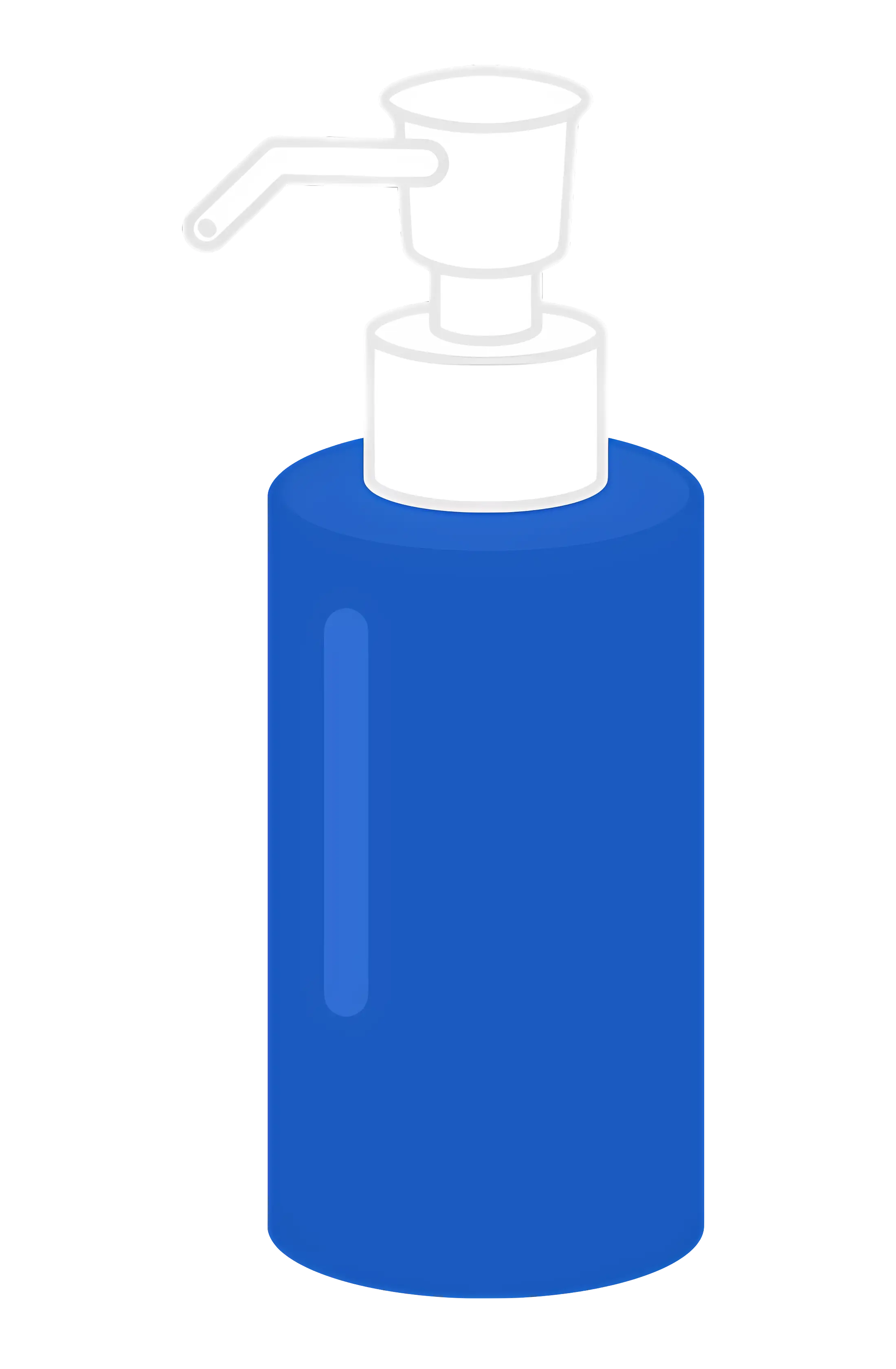 Blue Soap Dispenser Bottle Illustration