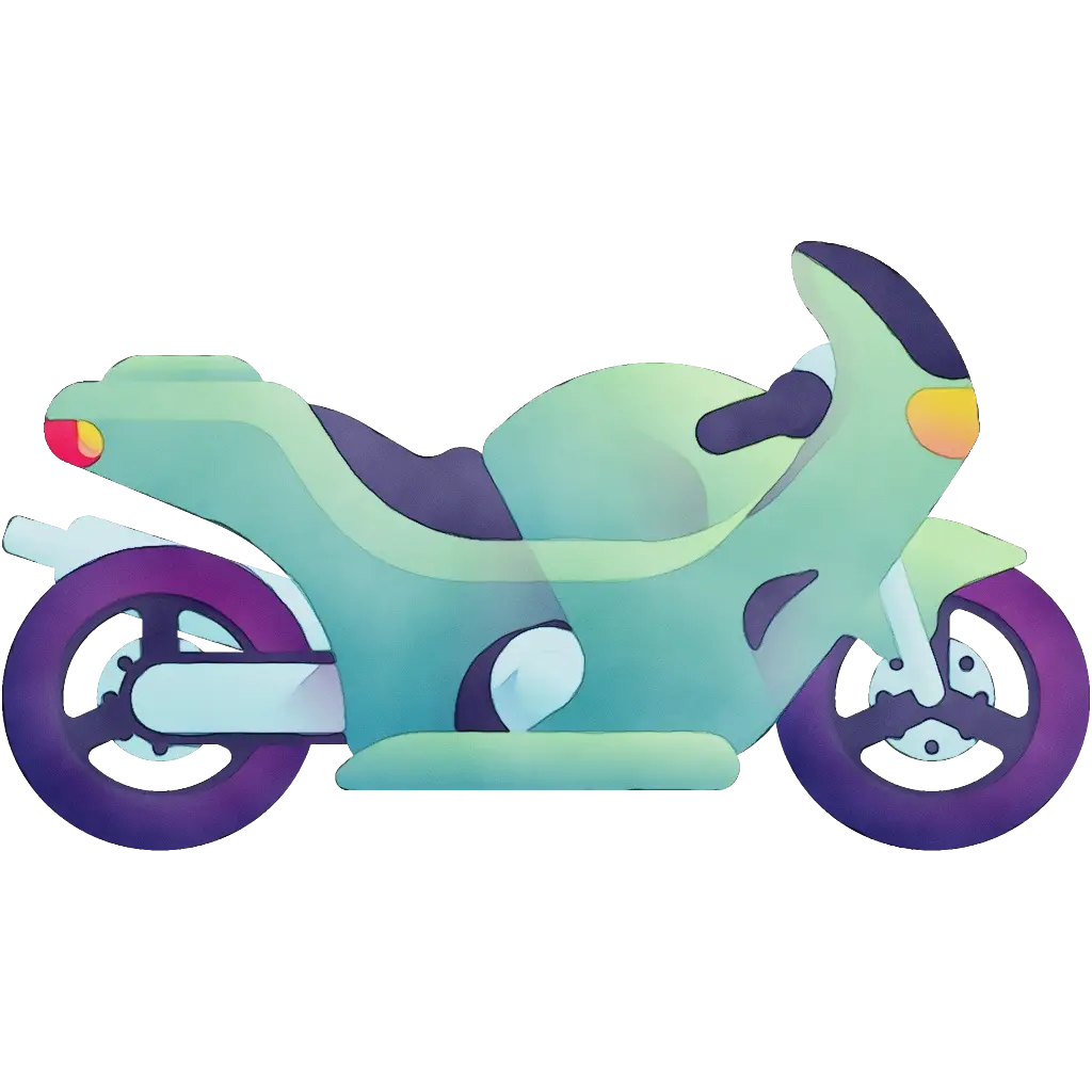 Stylized Motorcycle Illustration