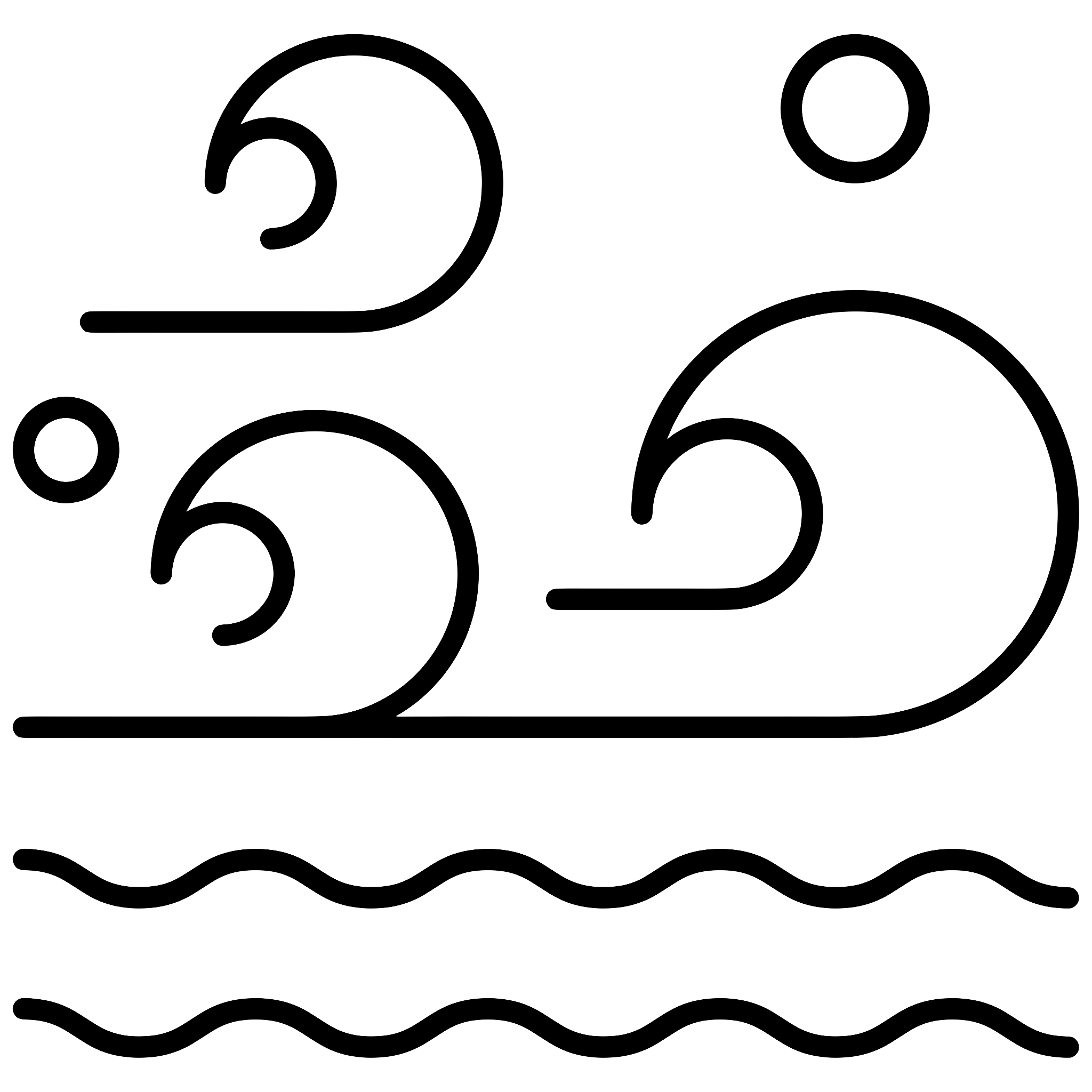 Abstract Wave Symbol Illustration