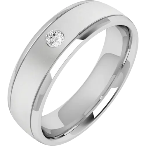 Elegant Silver Ring with Diamond