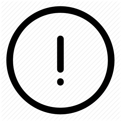 Minimalist Exclamation Mark in a Circle