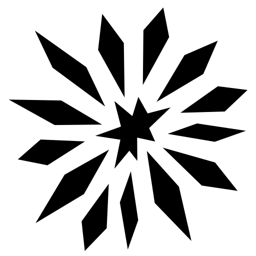 Black Abstract Starburst Design