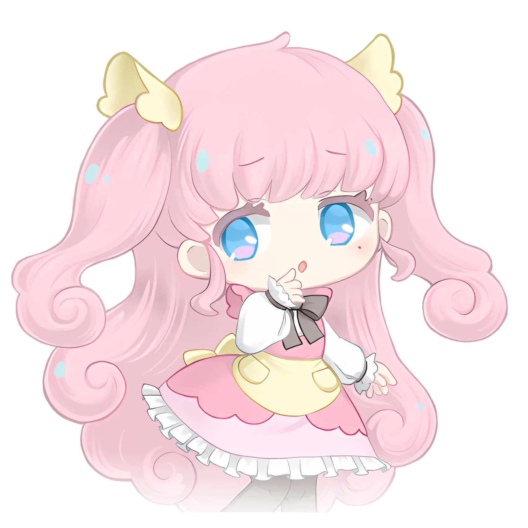 Cute Pink-haired Chibi Character