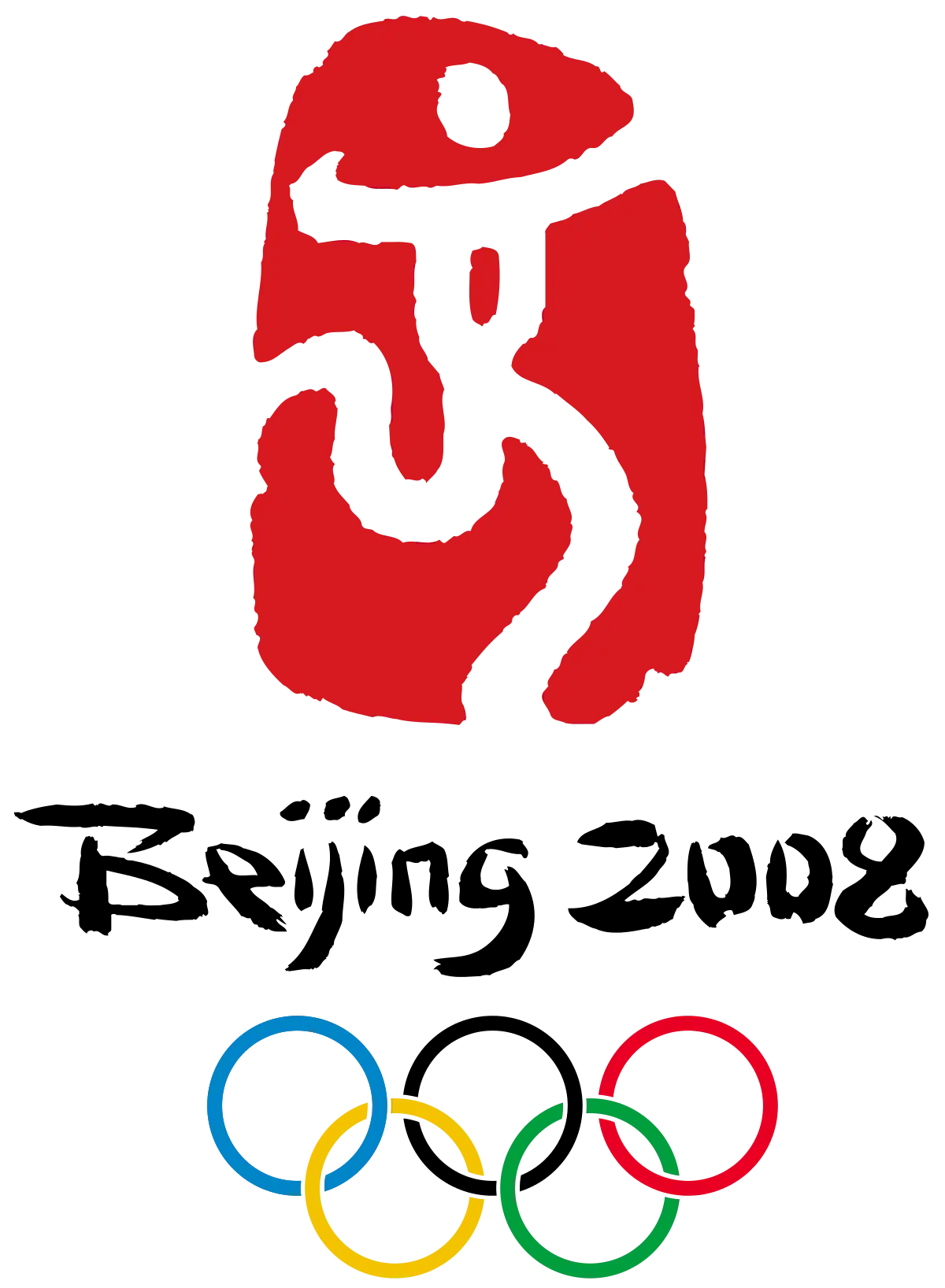 Beijing 2008 Olympics Logo with Rings
