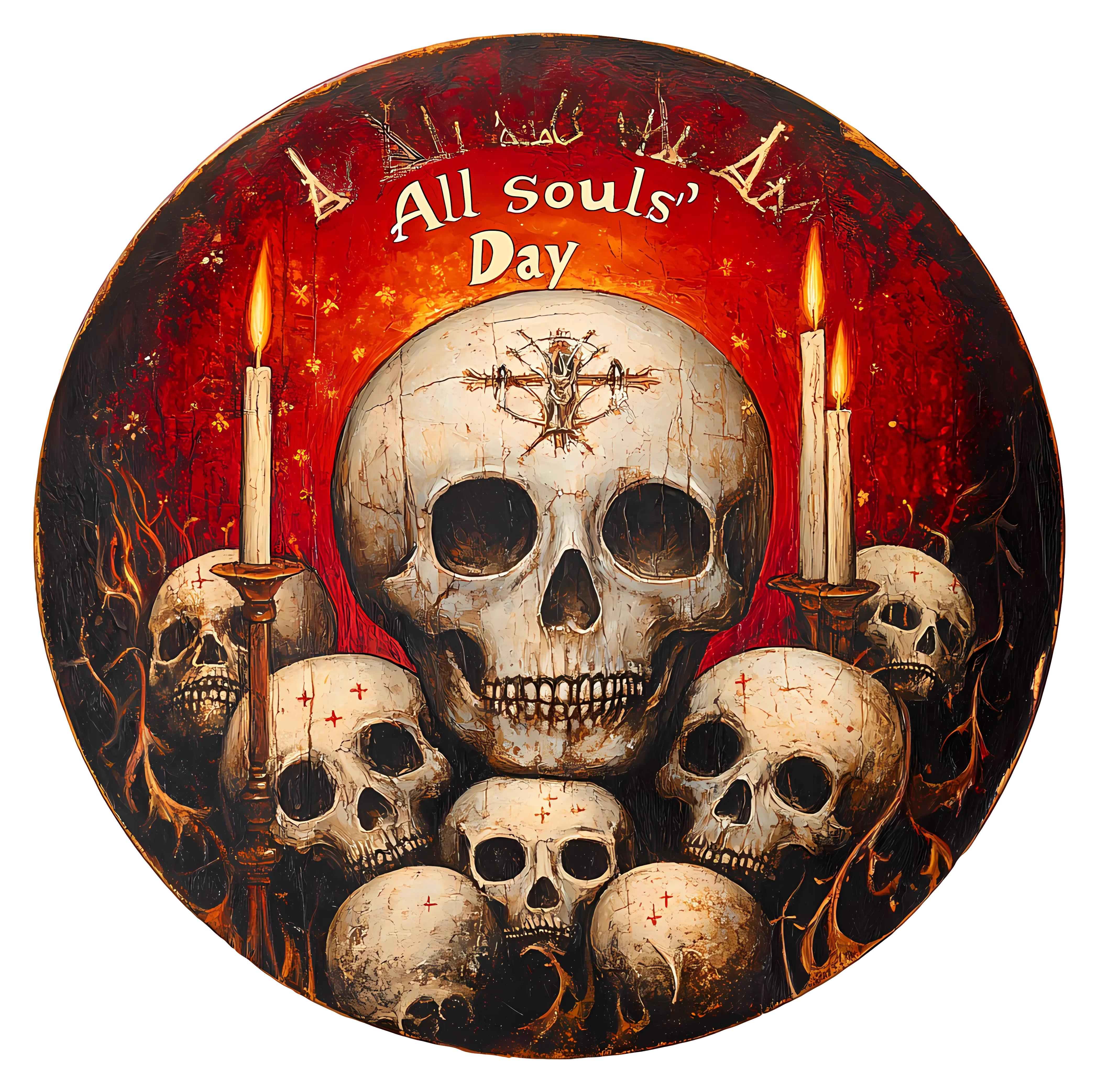 All Souls&#039; Day Skull Decoration