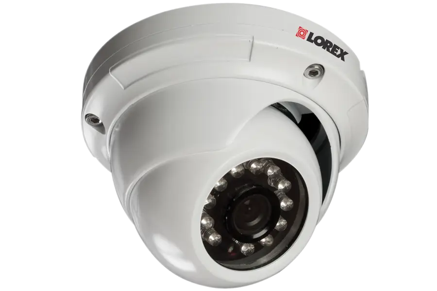 White Dome Security Camera for Surveillance