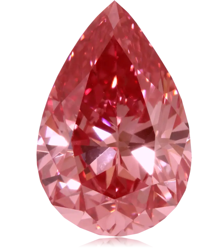 Pink Teardrop Gemstone