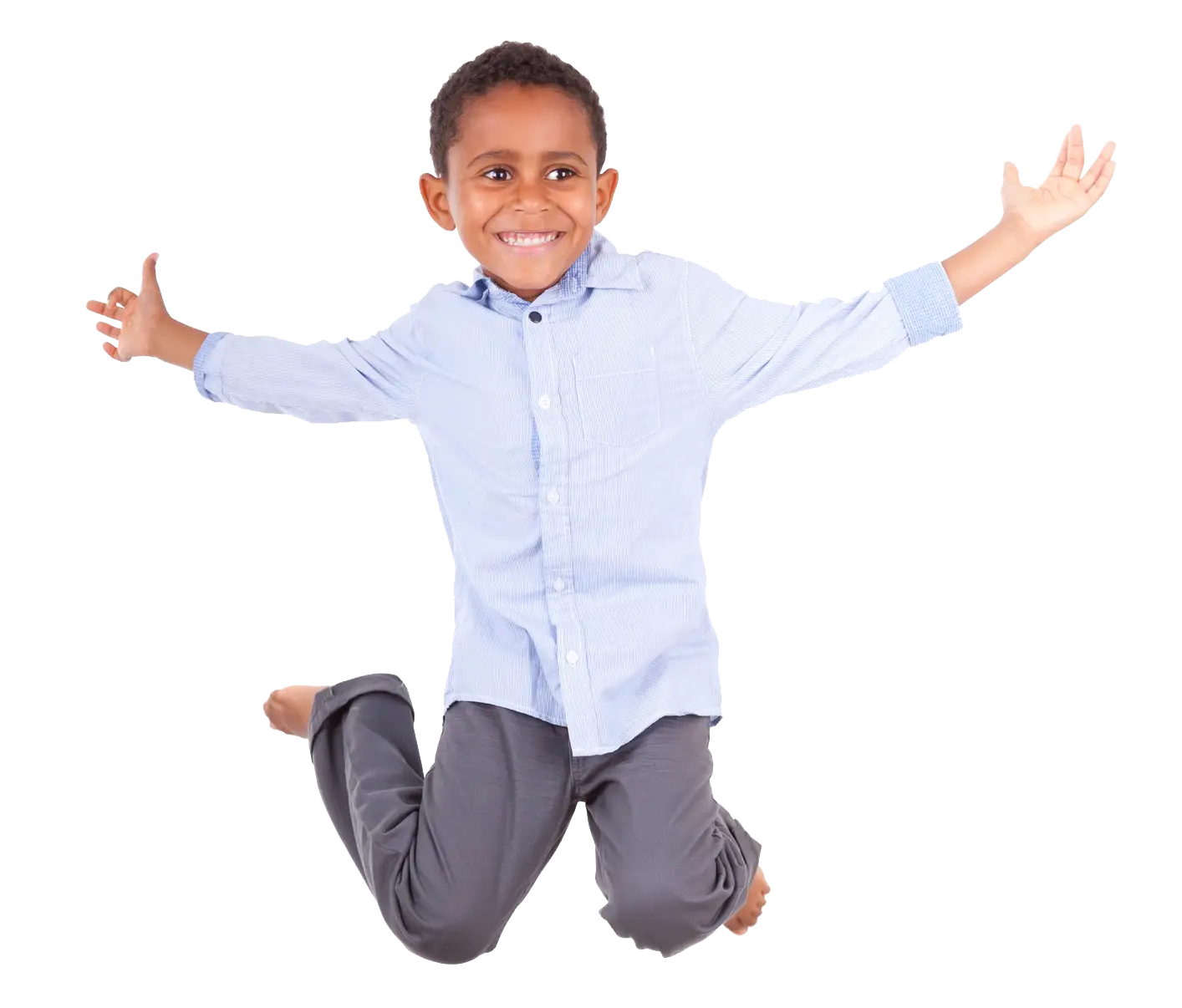 Happy Jumping Boy