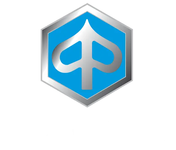 Piaggio Logo in Blue and Silver