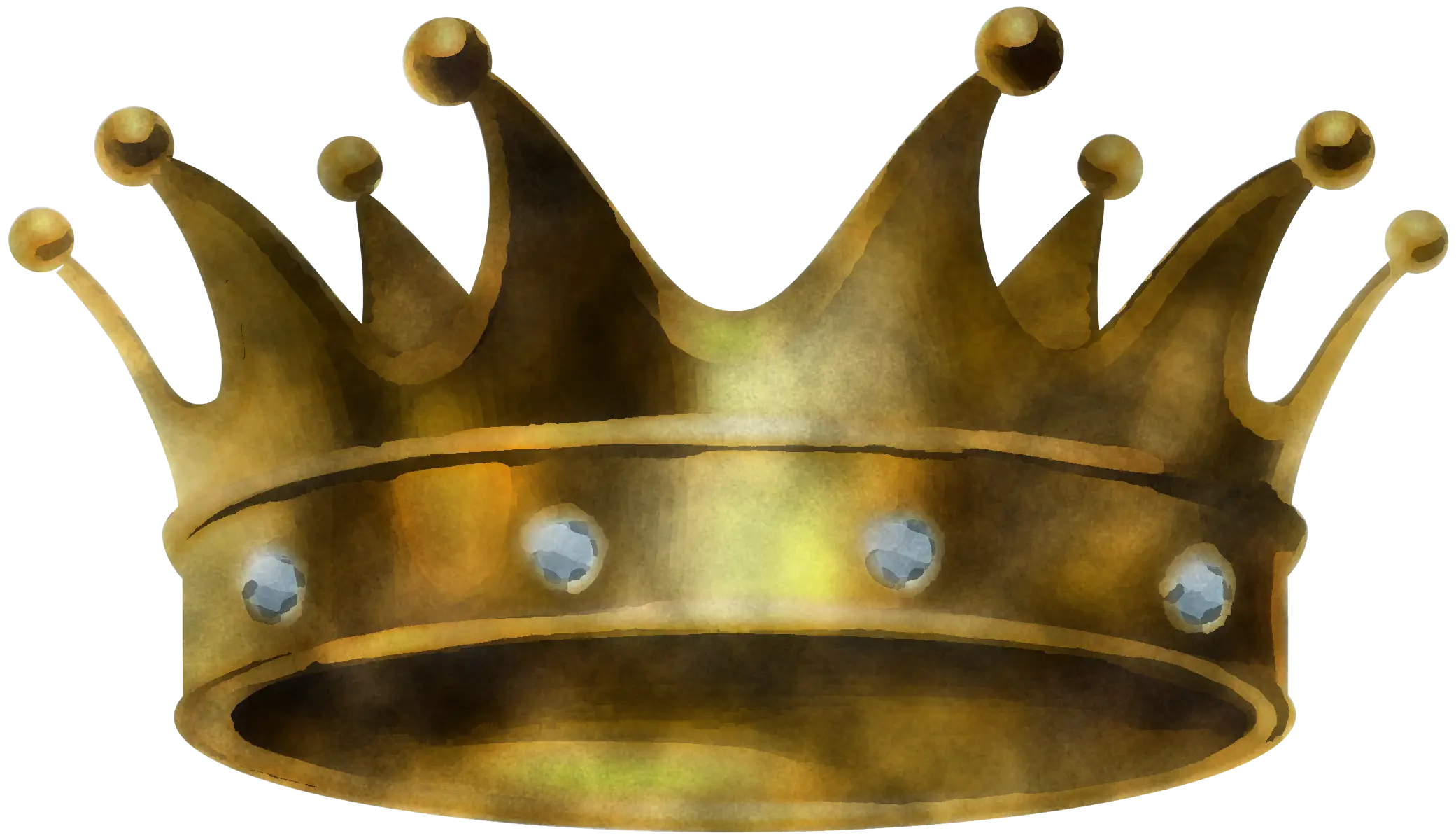 Golden Crown with Jewels for Royalty