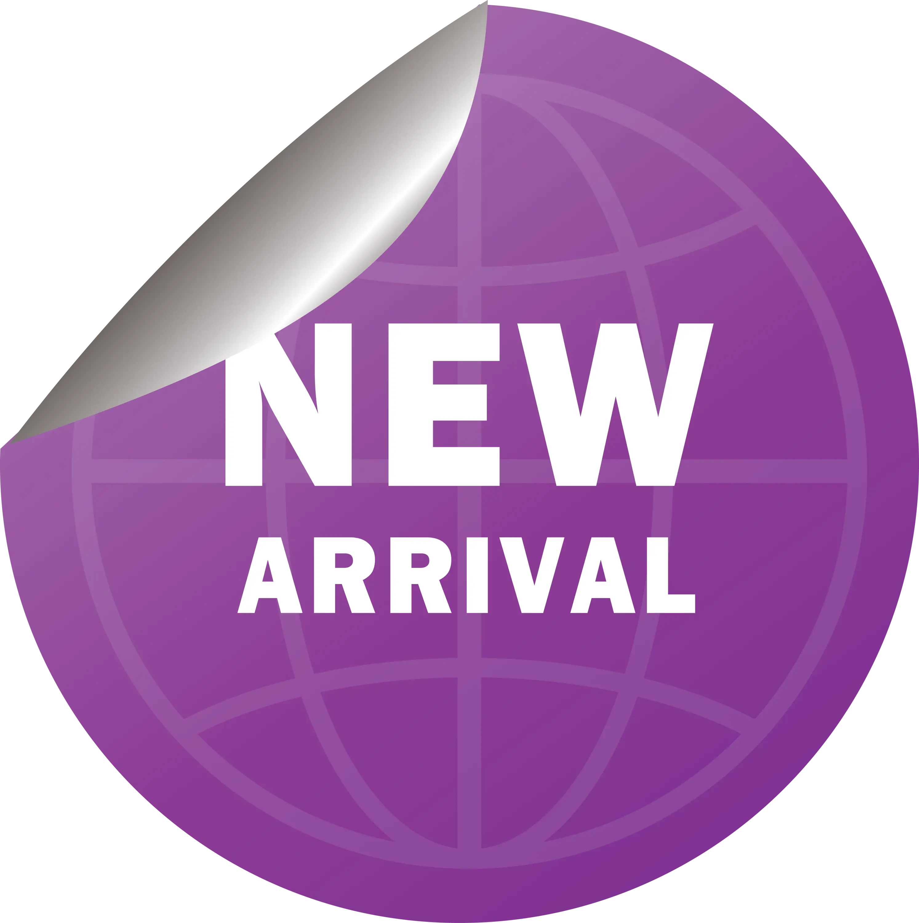 Purple New Arrival Label