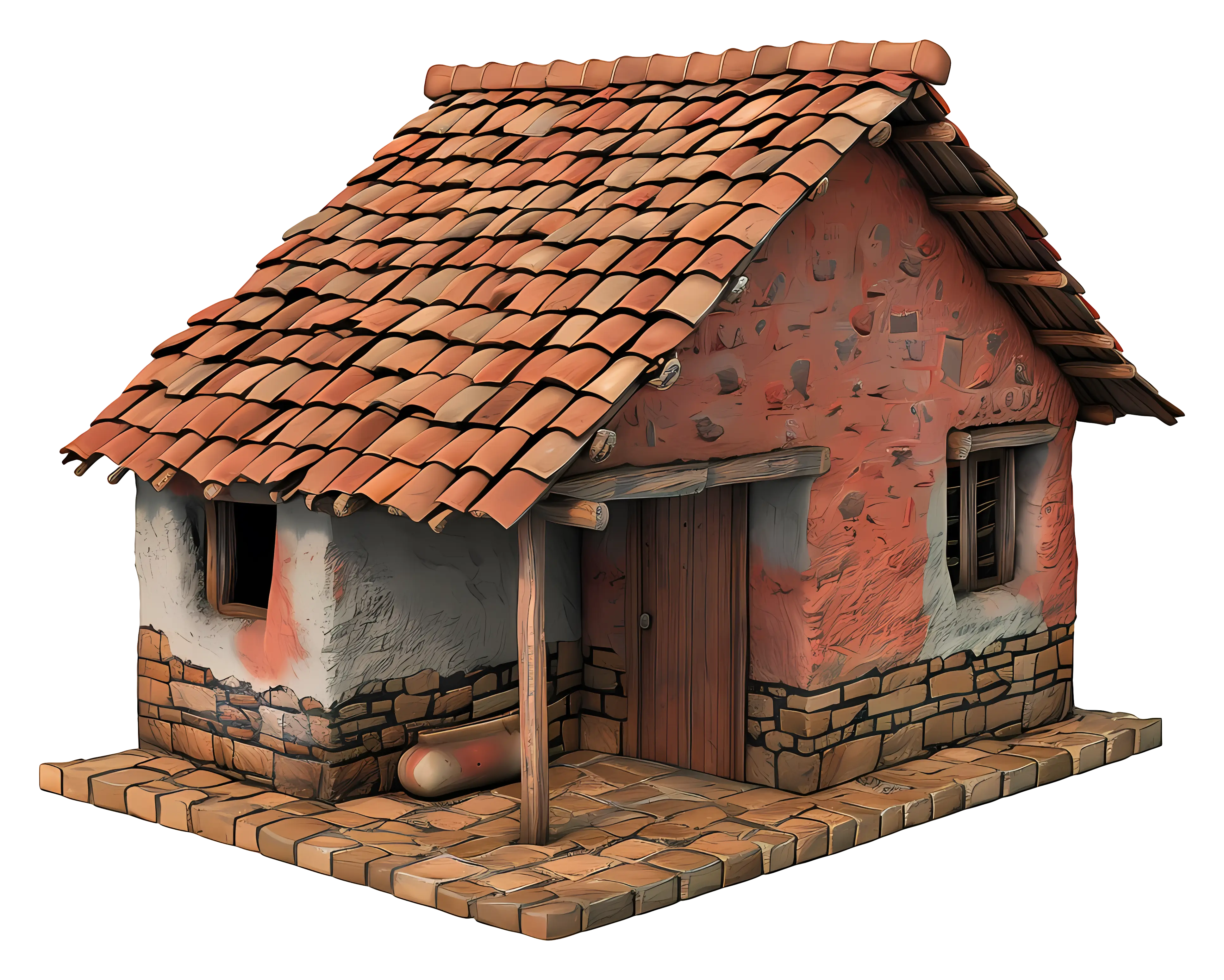 Small cute doodle house