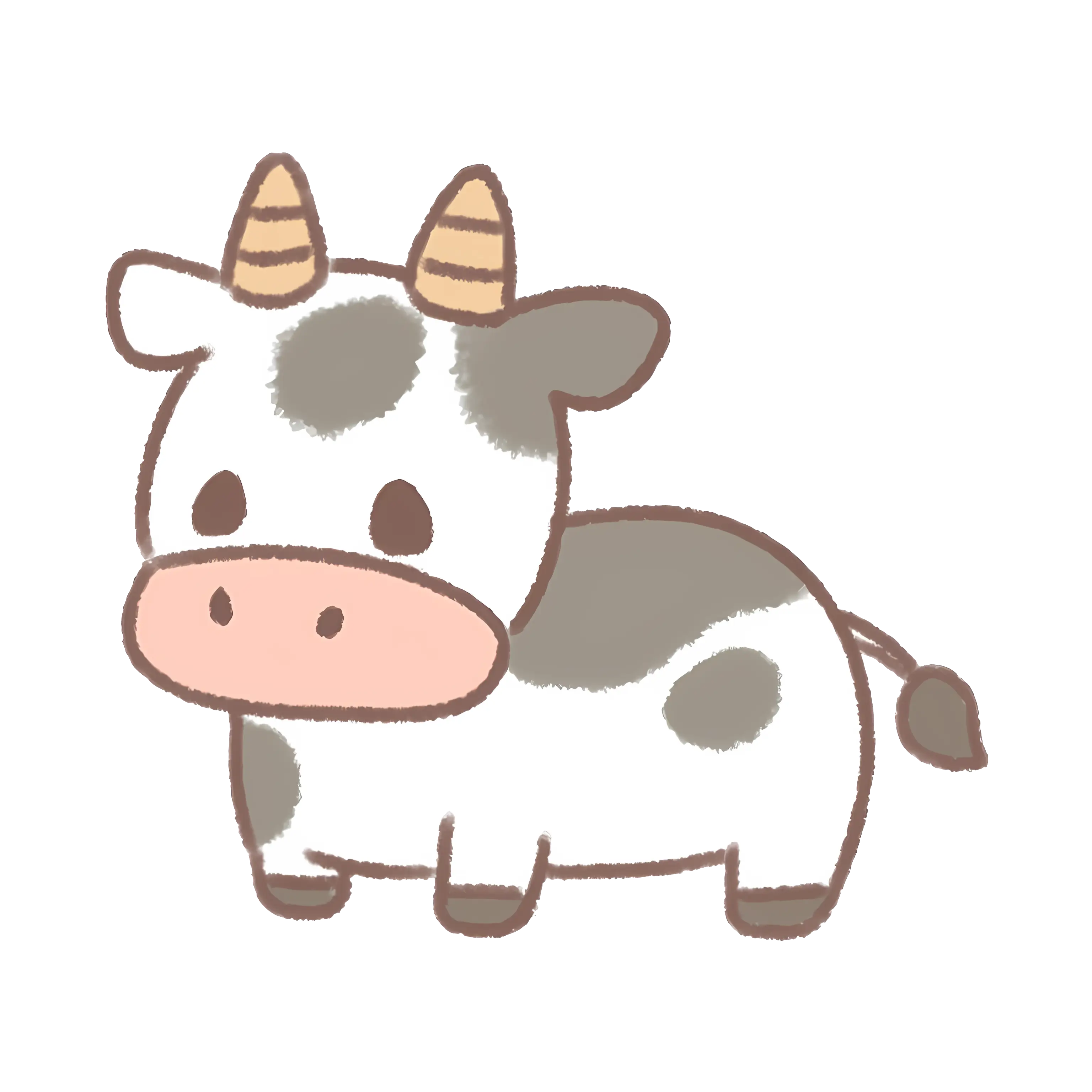Cute Cartoon Cow