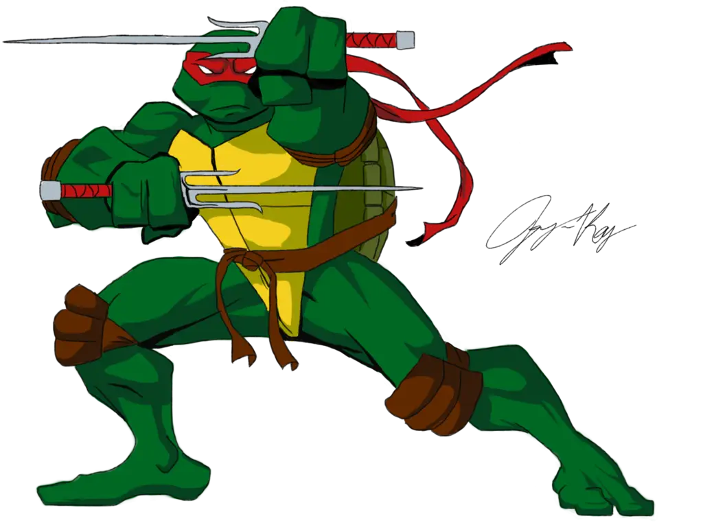 Green Ninja Turtle with Weapons