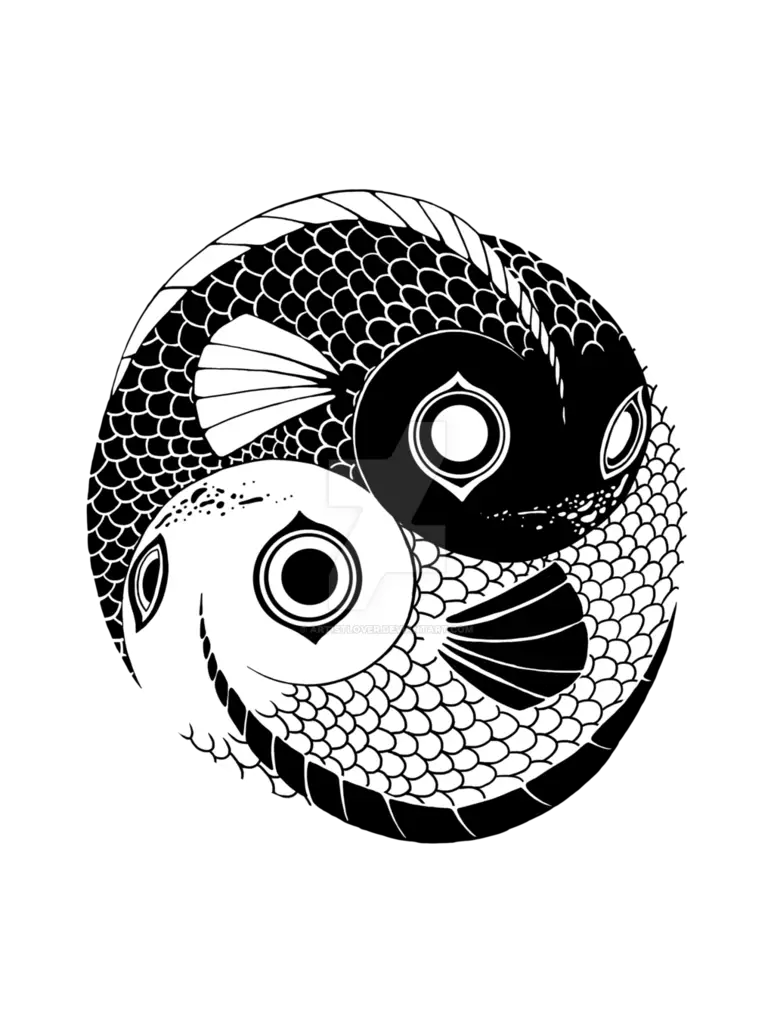 Yin Yang Fish Symbol