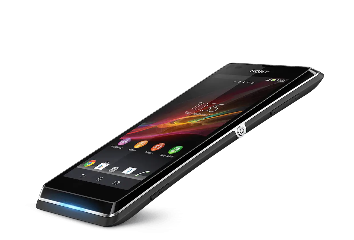Sleek Black Smartphone with Modern Features