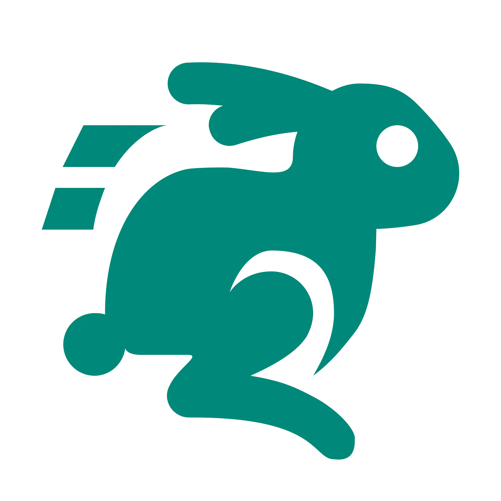 Green Running Rabbit Speed Icon