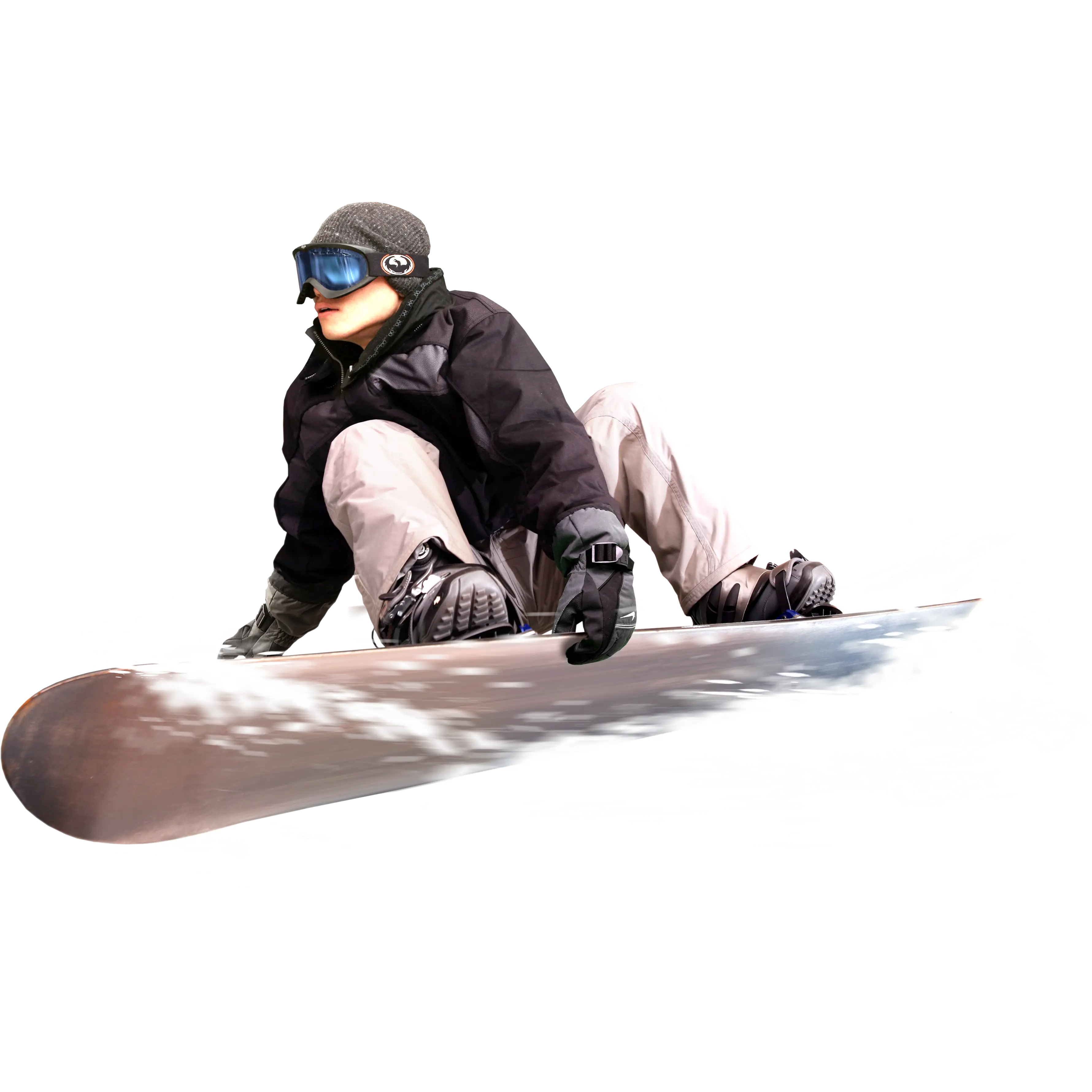 Snowboarder in Action