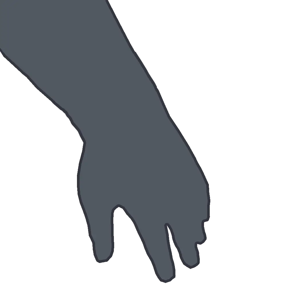 Hand Silhouette in Minimalist Style