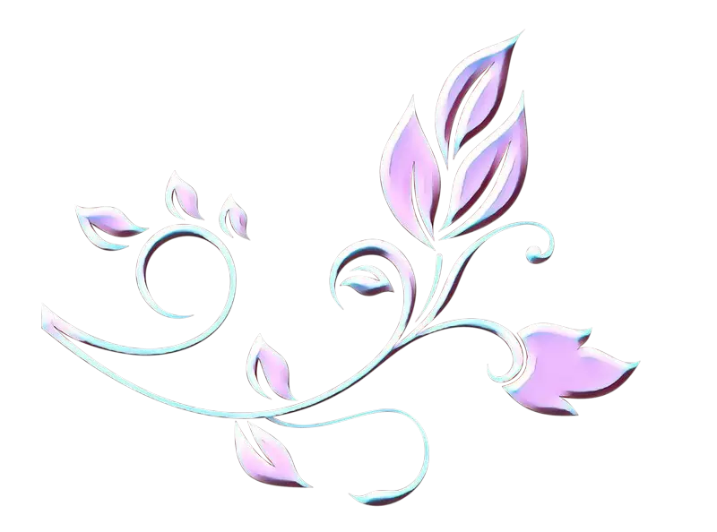 Purple Decorative Floral Design