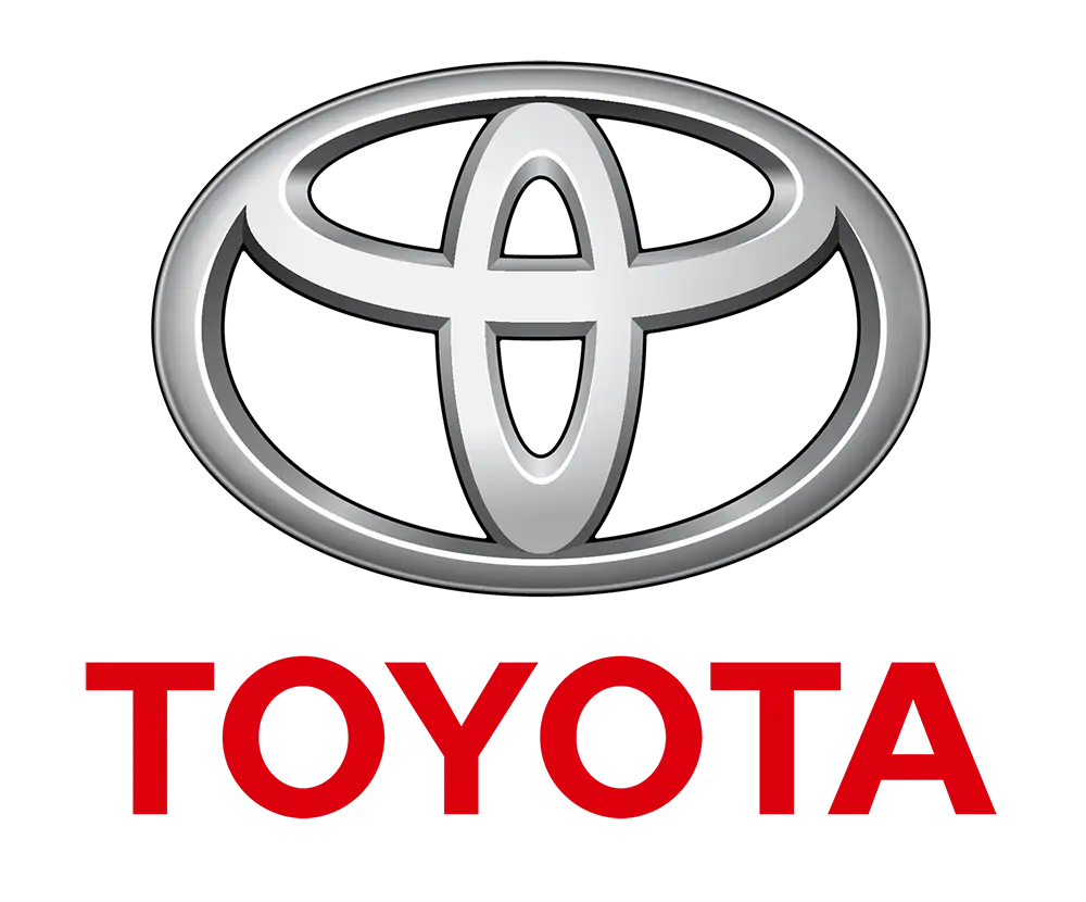 Toyota Company Logo with Silver Emblem