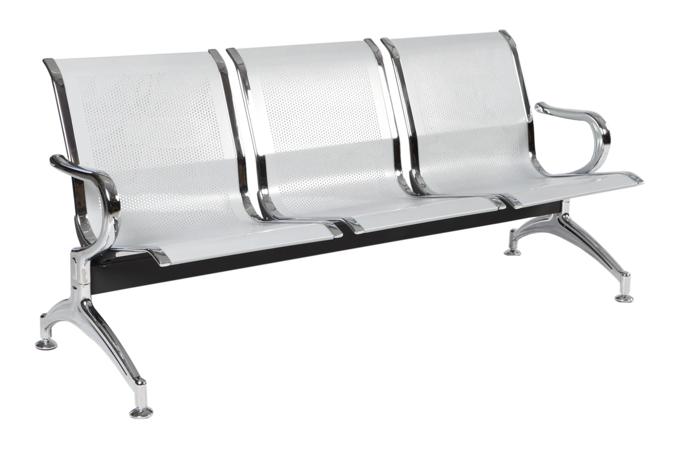 Metal Waiting Bench for Public Spaces