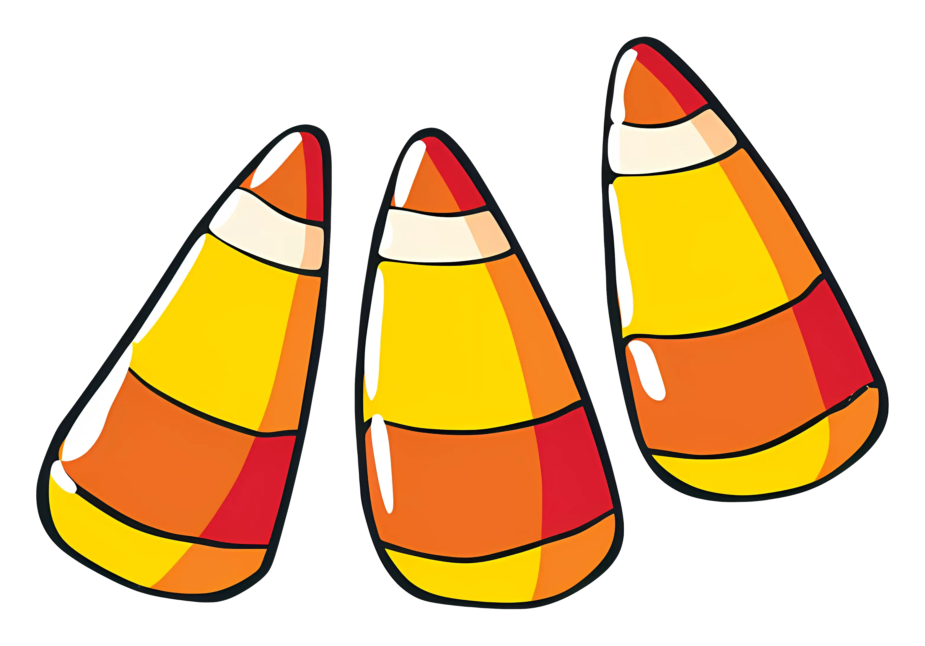 Colorful Candy Corn for Halloween