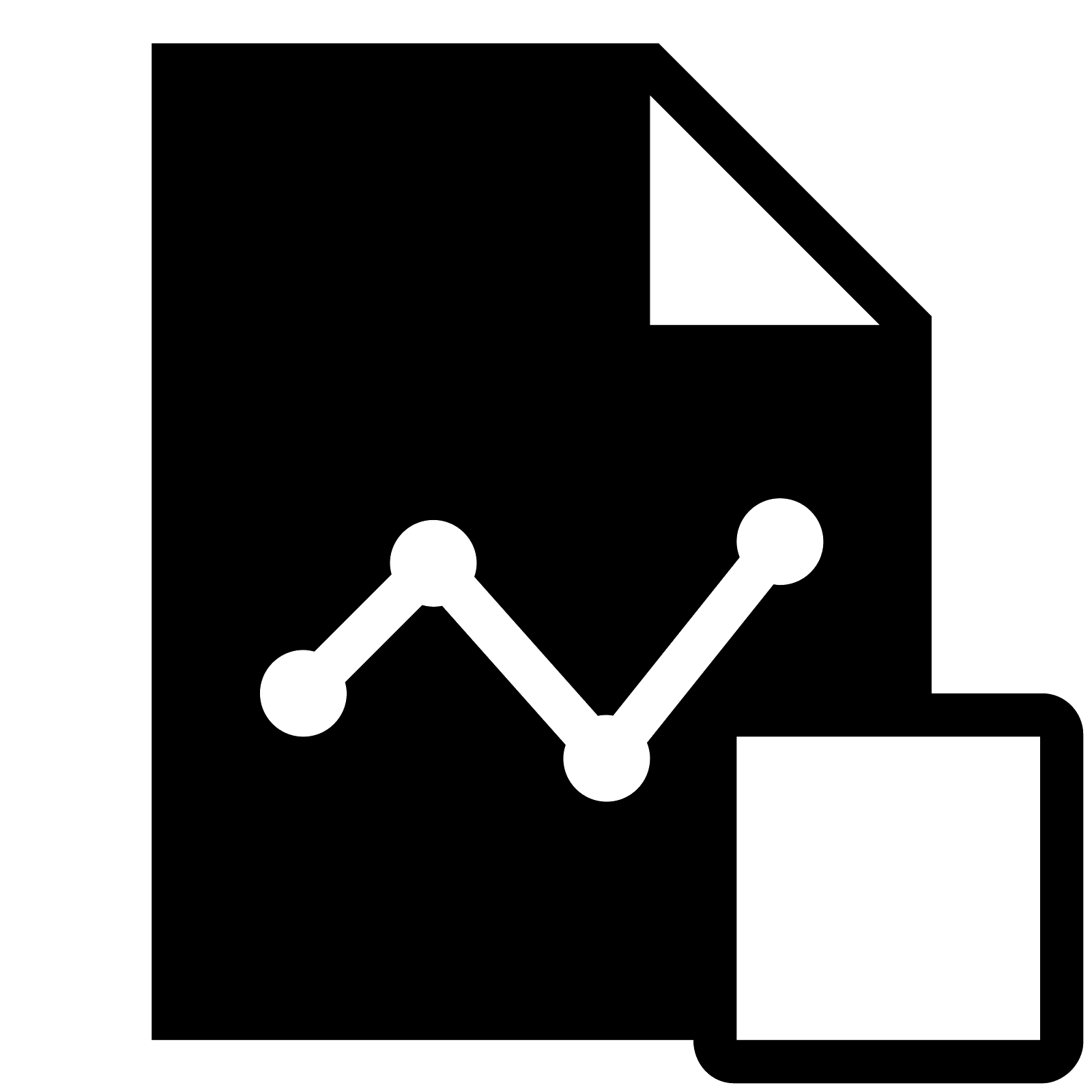 Document with Analytics Chart Icon