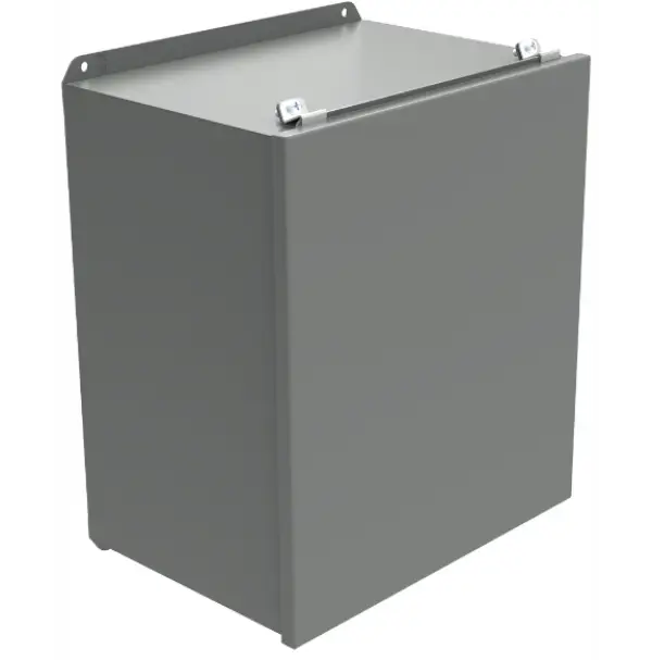 Gray Metal Storage Box