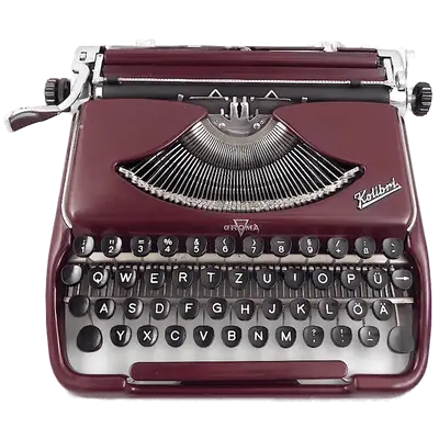Red Vintage Typewriter for Writing
