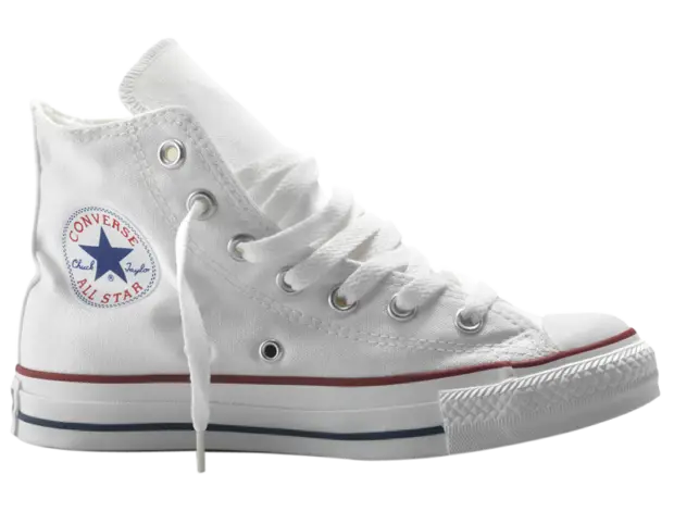 White High-Top Converse Sneaker