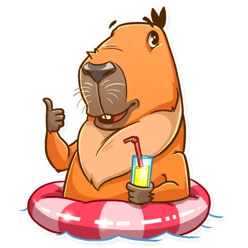 Animal with Drink in Float